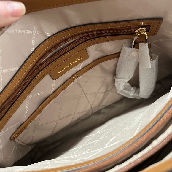 Michael Kors Dark Brown Signature Tote - Picture 2 of 5